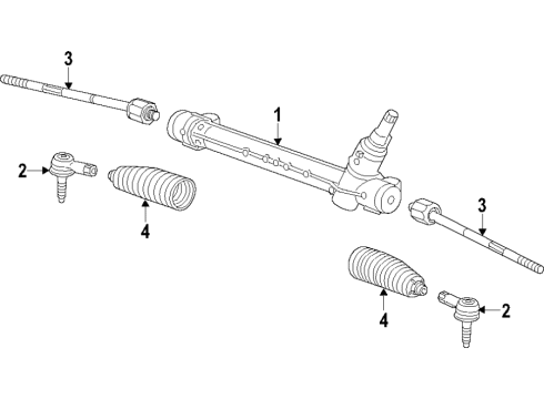 2016 Chevy Trax Steering Column & Wheel, Steering Gear & Linkage Diagram 4 - Thumbnail