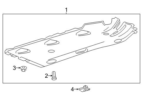2014 Chevy Malibu Exterior Trim - Pillars, Rocker & Floor Diagram