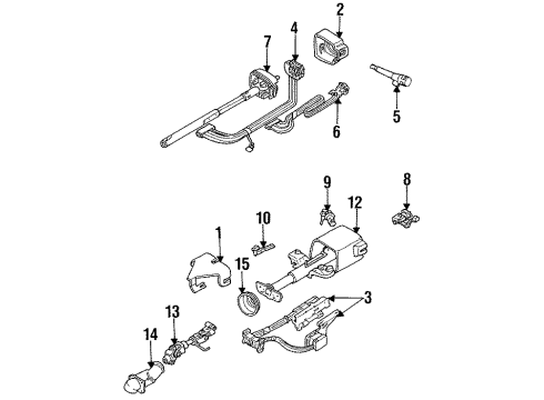 1990 Chevy Lumina Headlamp Switch Diagram for 1995362