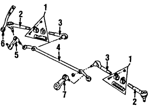 1987 GMC V2500 Steering Column, Steering Gear & Linkage Diagram 3 - Thumbnail
