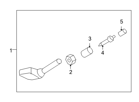 2007 Cadillac DTS Tire Pressure Monitoring Diagram