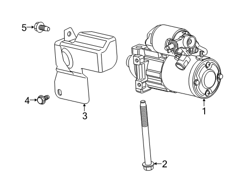 2018 Chevy Express 2500 Starter Diagram for 24588465