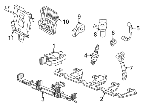 2012 Chevy Camaro Plug Wire Diagram for 12731653