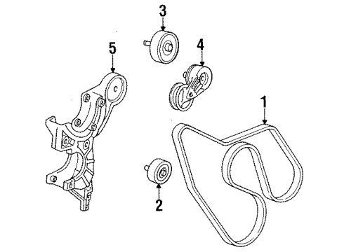 1993 GMC K2500 Belts & Pulleys Diagram