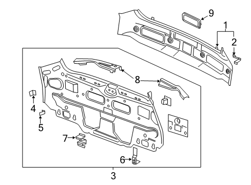 2014 Chevy Volt Rear Body Diagram