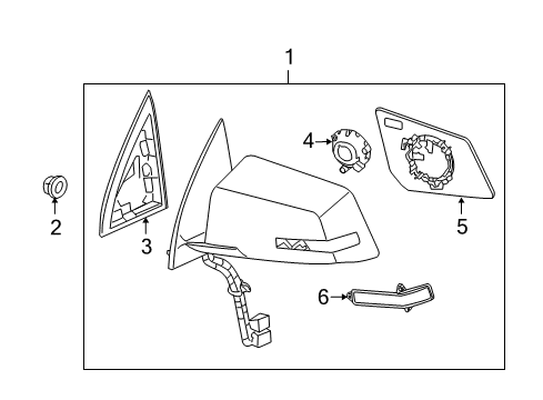 2016 Chevy Traverse Mirrors, Electrical Diagram 2 - Thumbnail