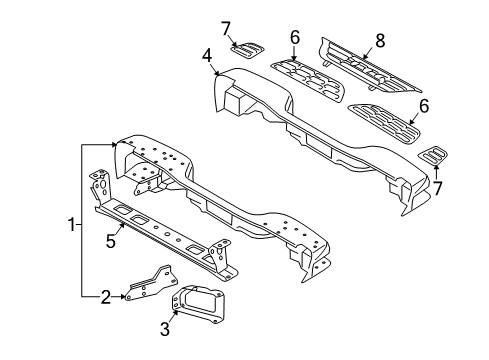 2003 Chevy Avalanche 2500 Rear Bumper Diagram