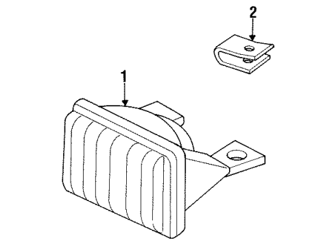 1995 Buick Regal Park & Signal Lamps Diagram