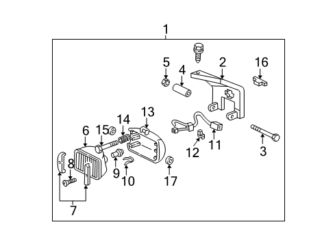 1997 GMC C1500 Fog Lamps Diagram