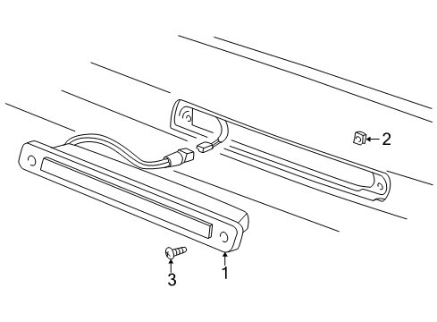 2006 Buick Terraza High Mount Lamps Diagram