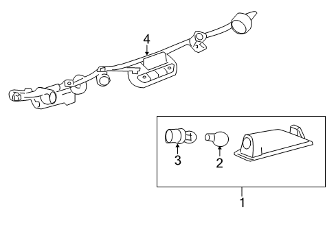 2011 Cadillac CTS License Lamps Diagram