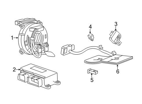 2017 Chevy Corvette Air Bag Components Diagram