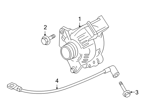 2010 Cadillac DTS Ground Cable Diagram for 20875874