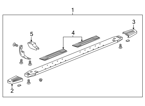 2019 Chevy Silverado 1500 Running Board Diagram 4 - Thumbnail