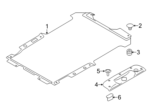 2016 Chevy City Express Interior Trim - Rear Body Diagram