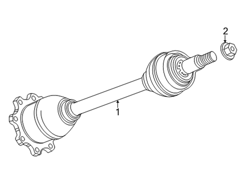 2023 Cadillac Escalade ESV Axle Shaft - Rear Diagram