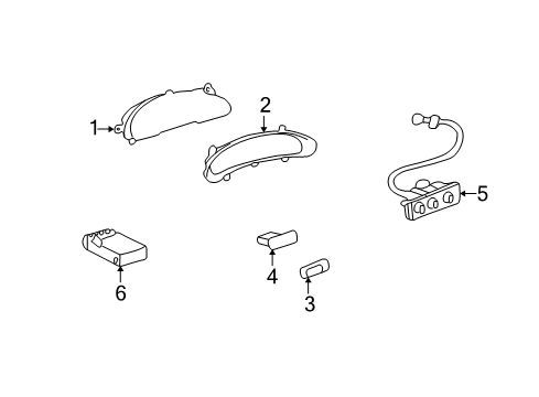 1996 Pontiac Sunfire A/C & Heater Control Units Diagram