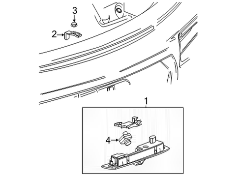 2021 Chevy Corvette License Lamps Diagram