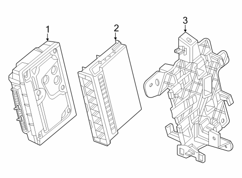 2024 Cadillac LYRIQ Control Module Diagram for 13553710