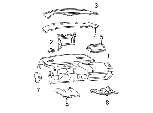 1994 Chevy Camaro Instrument Panel Diagram