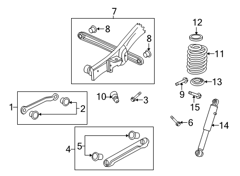 2010 GMC Yukon Lower Control Arm, Rear Diagram for 22868629