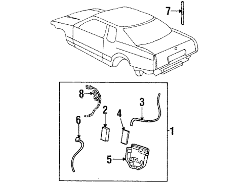 2002 Cadillac Eldorado Receiver Diagram for 12200089