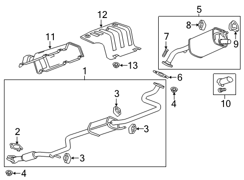 2022 Chevy Spark Exhaust Components Diagram