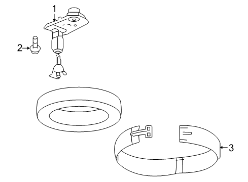 2011 Buick Enclave Spare Tire Carrier Diagram