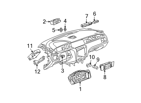 2007 Buick LaCrosse A/C & Heater Control Units Diagram