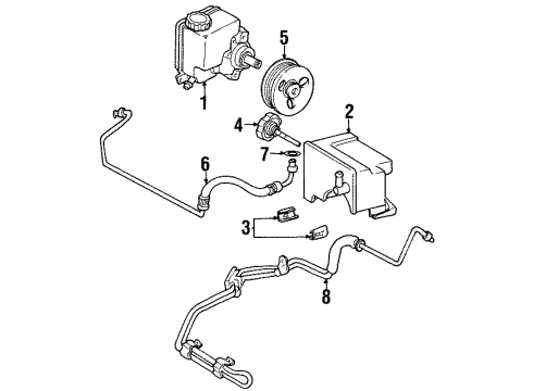 1998 Chevy Monte Carlo P/S Pump & Hoses, Steering Gear & Linkage Diagram 4 - Thumbnail