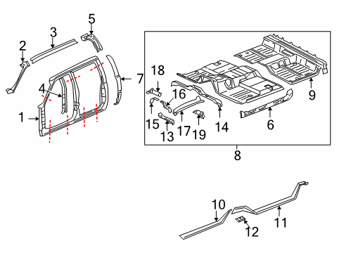 2004 GMC Sierra 2500 Uniside Diagram