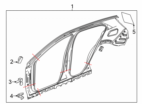 2024 Cadillac XT4 Uniside Diagram