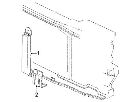 1988 Chevy K1500 Power Steering Cooler Diagram for 26006160
