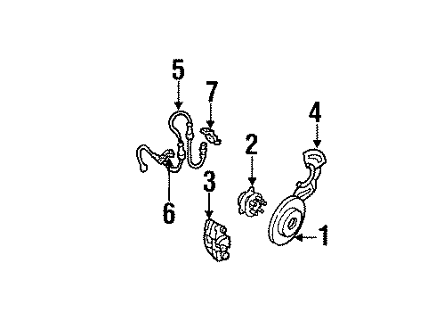 1990 Cadillac DeVille Anti-Lock Brakes Diagram
