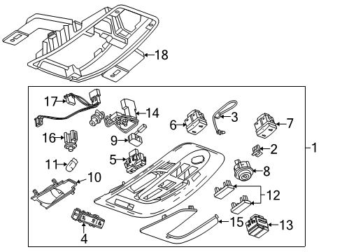 2015 Chevy Equinox Overhead Console Diagram