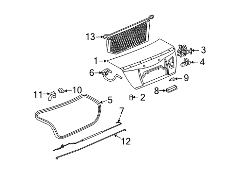 2006 Saturn Ion Trunk Lid Diagram