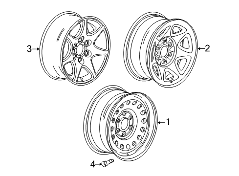 2017 GMC Sierra 1500 Wheels Diagram 5 - Thumbnail