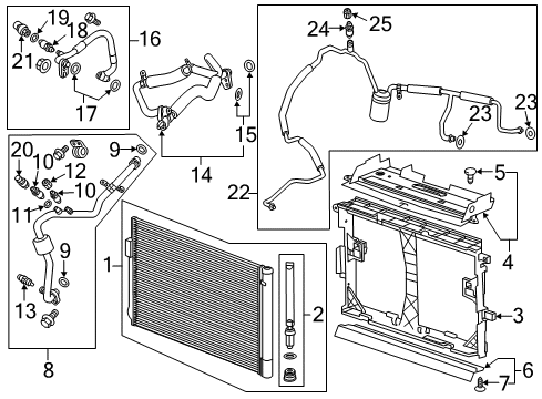 2012 Chevy Volt Mount Frame Diagram for 22951195