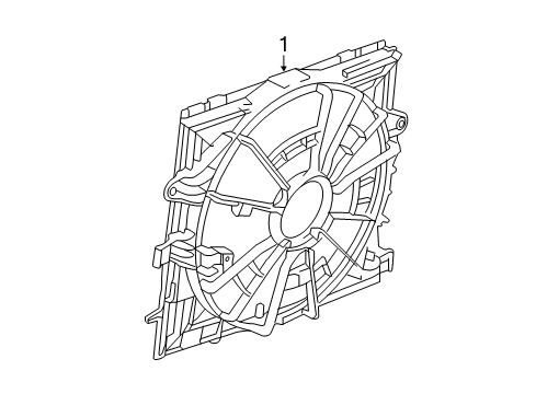2016 Cadillac ATS Cooling System, Radiator, Water Pump, Cooling Fan Diagram 8 - Thumbnail
