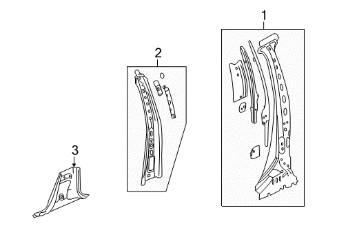 2012 Chevy Traverse Center Pillar Diagram