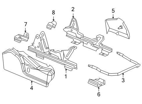 2003 GMC Sierra 2500 Tracks & Components Diagram 6 - Thumbnail