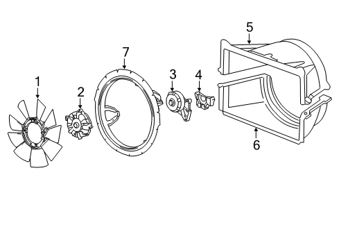 2011 Chevy Silverado 3500 HD Upper Shroud Diagram for 22760017