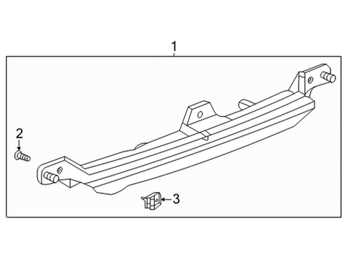 2021 GMC Yukon High Mount Lamps Diagram