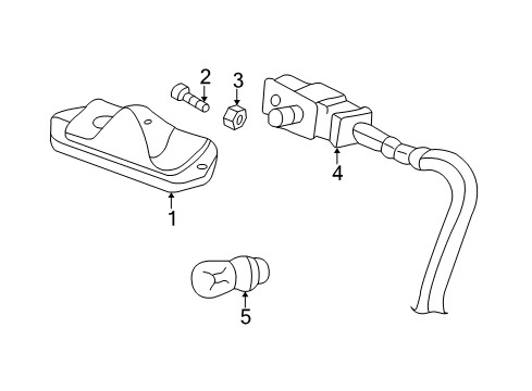 2009 GMC Envoy License Lamps Diagram