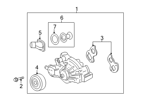 2017 Chevy Caprice Cooling System, Radiator, Water Pump, Cooling Fan Diagram 2 - Thumbnail