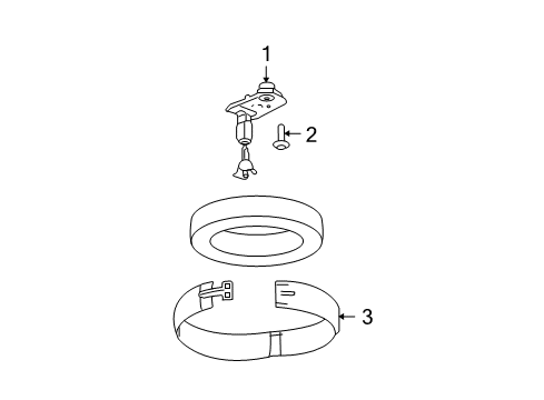 2008 GMC Acadia Spare Tire Carrier Diagram