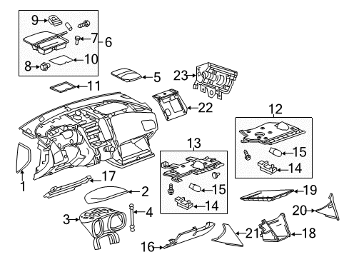 2011 GMC Terrain Lower Panel, Driver Side Diagram for 22845101