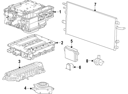 2012 GMC Sierra 1500 Hybrid Components, Battery, Cooling System Diagram 3 - Thumbnail