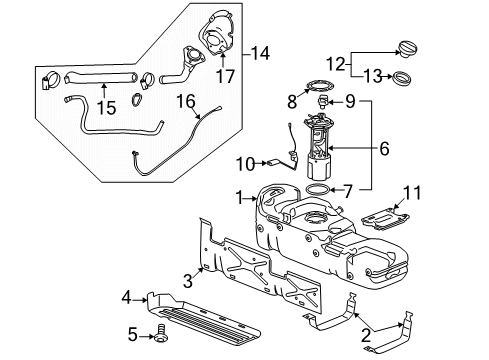 2011 GMC Sierra 1500 Fuel Supply Diagram
