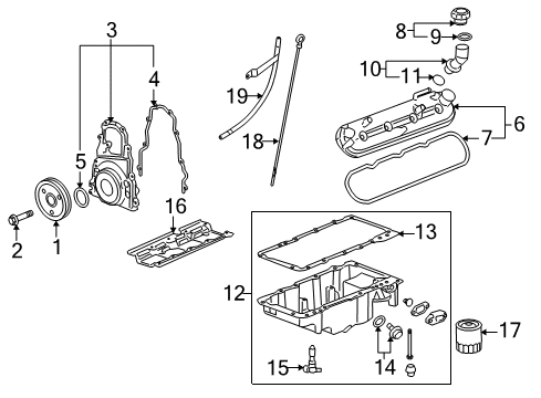 2009 Buick LaCrosse Dipstick Diagram for 12569045